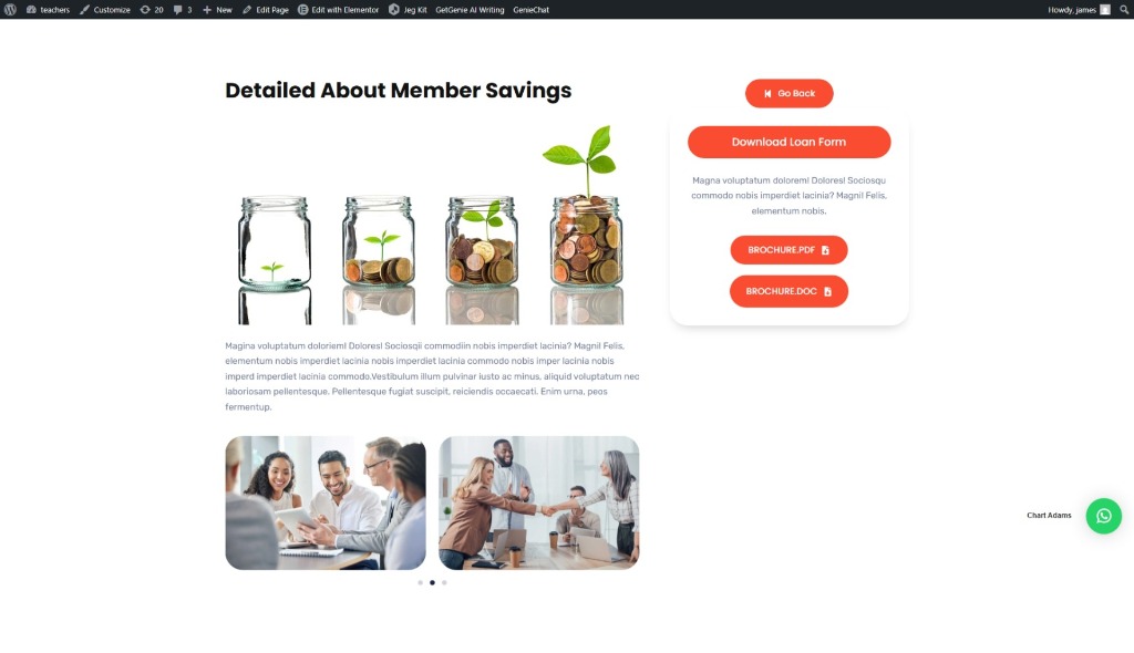 SATCCU Savings mockup